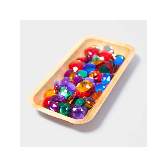100 Acrylic Glitter Stones (For Decoration) by GRIMM'S