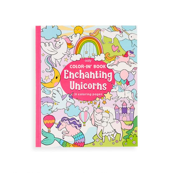 Color-In' Book - Enchanting Unicorns by OOLY