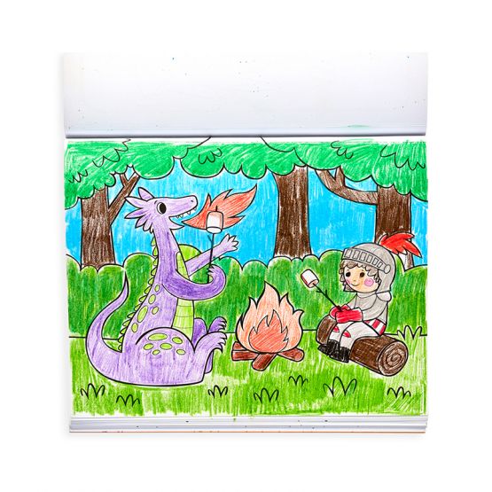 Color-In' Book - Knights & Dragons by OOLY