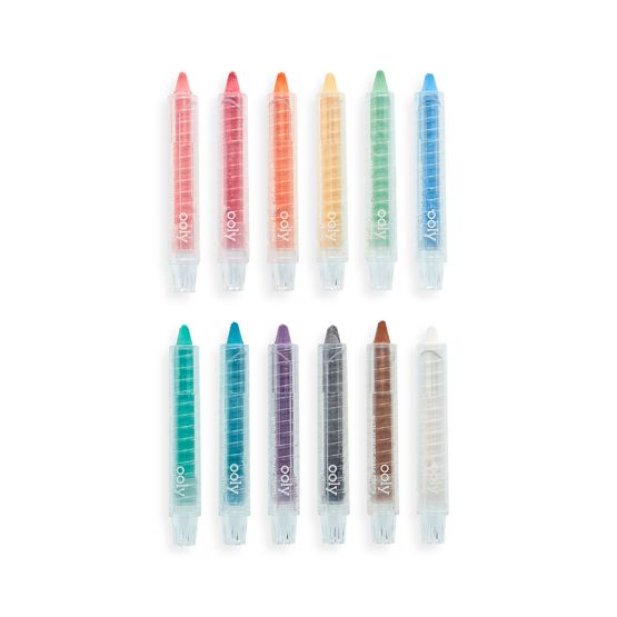 Chalk-O-Rama Chalk Crayons (Set of 12) by OOLY