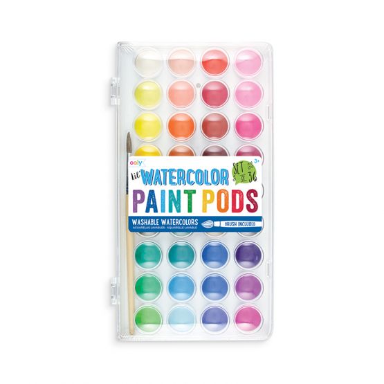 Lil' Watercolor Paint Pods Set (Set of 36) by OOLY