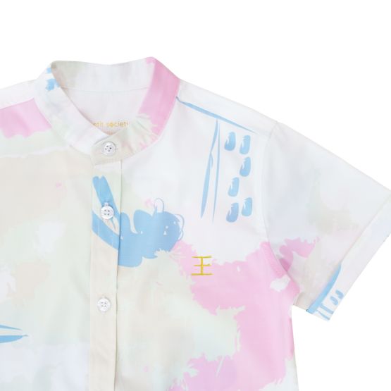 Heritage Series - Boys Shirt in MBS Skyline Print (Personalisable)