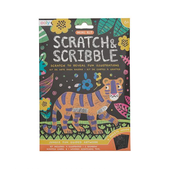 *New* Mini Scratch & Scribble Art Kit - Jungle Fun by OOLY