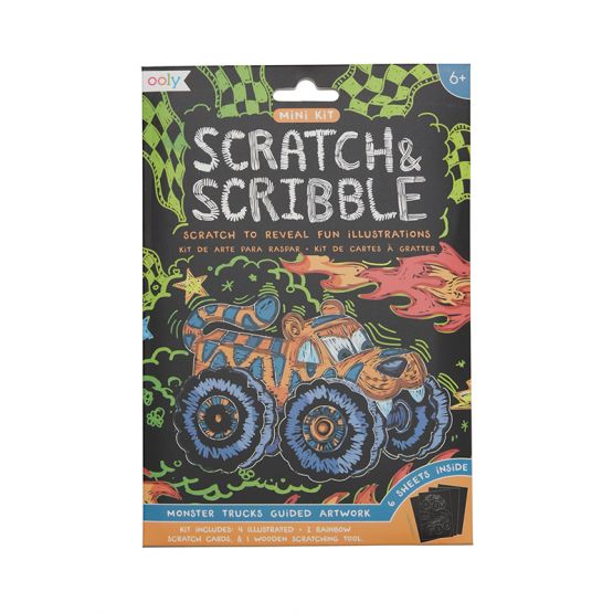 *New* Mini Scratch & Scribble Art Kit - Monster Truck by OOLY