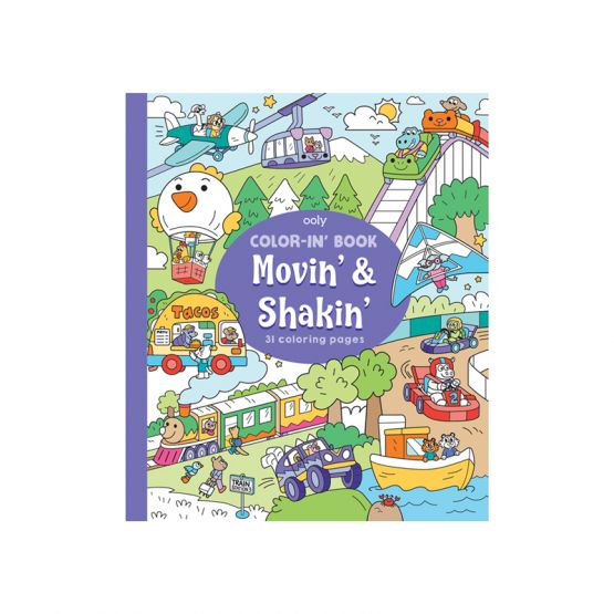 *New* Color-in Book - Movin' & Shakin' by OOLY