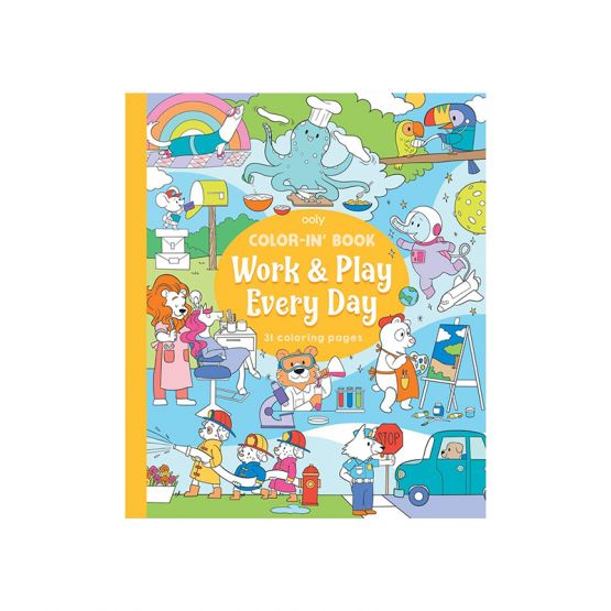 *New* Color-in Book - Work & Play Everyday by OOLY