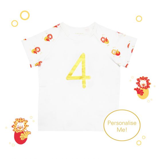Number 4 Tee (Merlion Edition) (Personalisable)