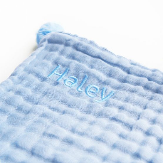 Keepsake Baby Blanket in Baby Blue (Personalisable)