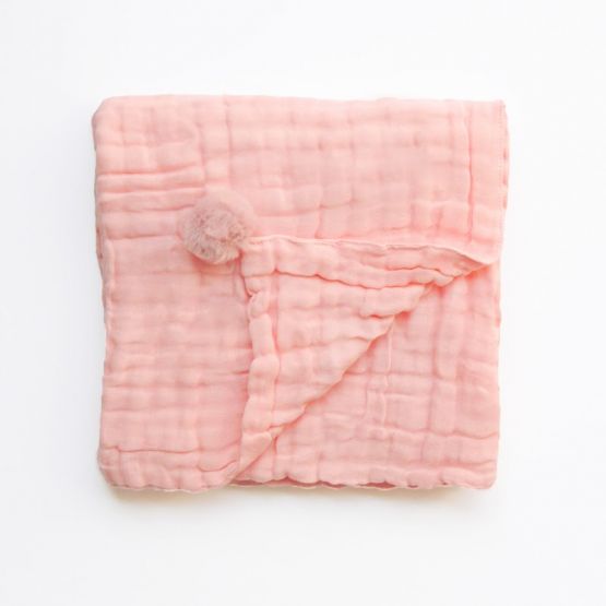 Keepsake Baby Blanket in Baby Pink (Personalisable)