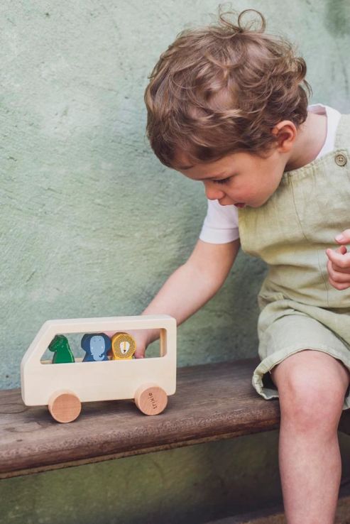 Wooden Animal Bus by Trixie