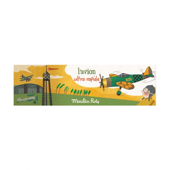 Les Petites Merveilles - Green Thunderbolt Polystyrene Plane by Moulin Roty