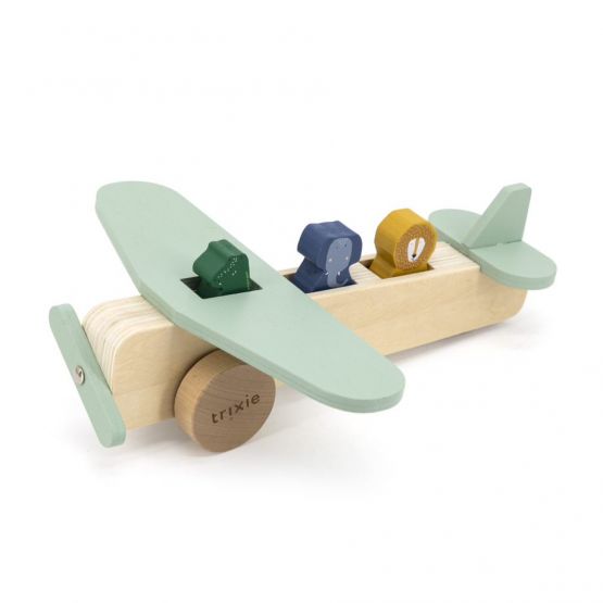 Wooden Animal Airplane by Trixie