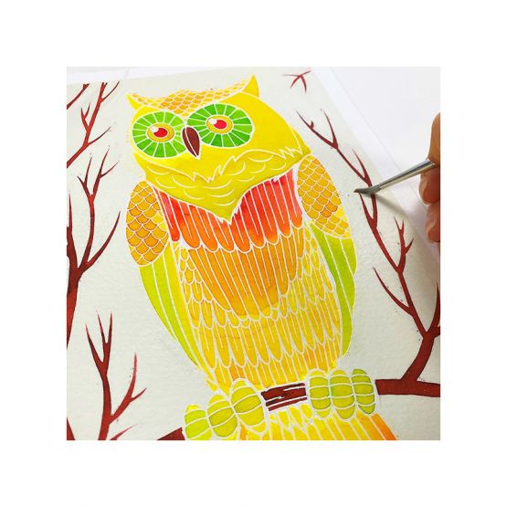 *New* Aquarellum Junior - Owls Watercolour Set by Sentosphère