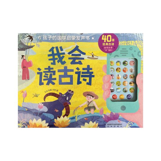 Colorful book cover with large blue Chinese text 
