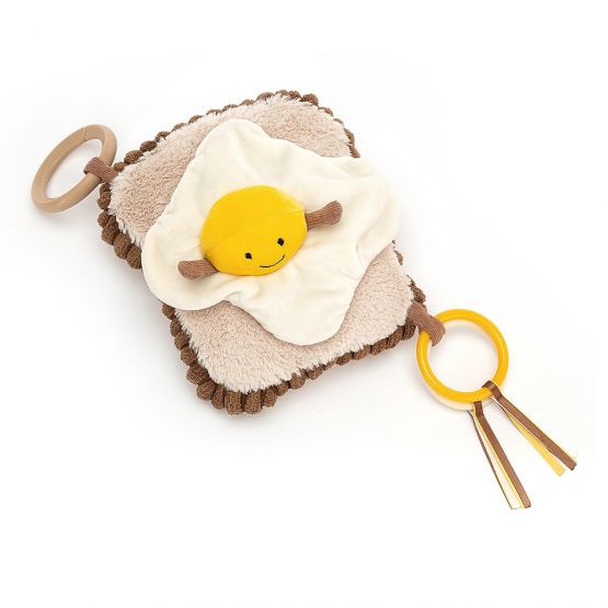Amuseable Egg On Toast Activity Toy by Jellycat