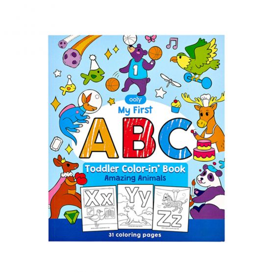 Toddler Color-In' Book - ABC Amazing Animals by OOLY