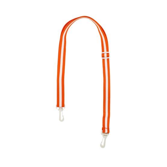 Adjustable Bag Strap in Orange Stripe