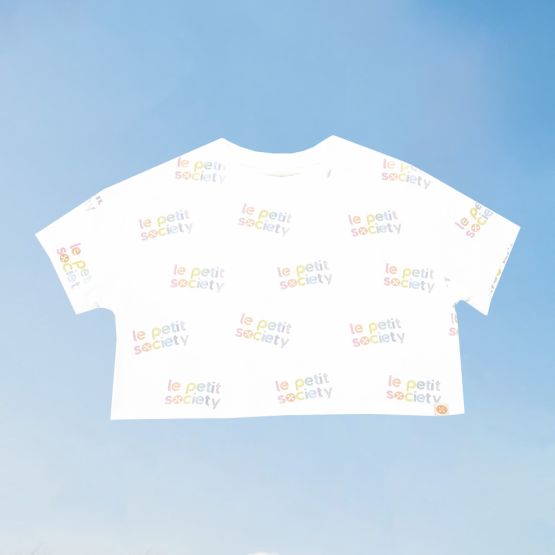 Made For Play - Adult Ladies Crop Top in Rainbow Logo