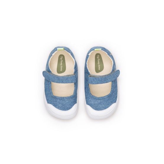 Gaia Green Mary Janes - Lona Jeans Laguna by Tip Toey Joey