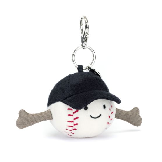 Amuseable Sports Baseball Bag Charm by Jellycat 