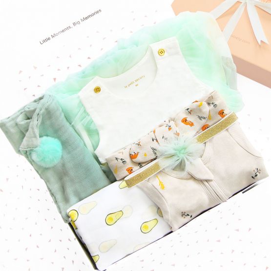 *Bestseller* Baby Girl Gift Set - Avocado Mint