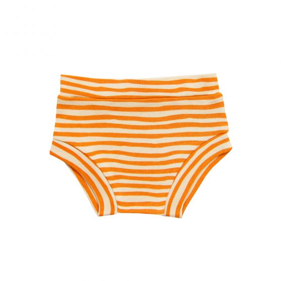 *New* Baby Organic Boxer Shorts in Orange Stripes Print