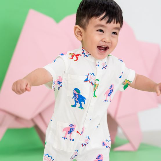 *New* Made for Play - Baby Playsuit in T-Rex Print