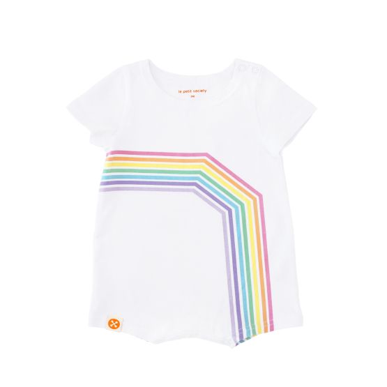 Rainbow Series - Baby Romper in Pastel (Right Arc)