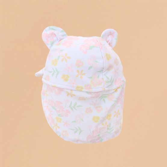 Baby Sunhat in Pastel Floral Print