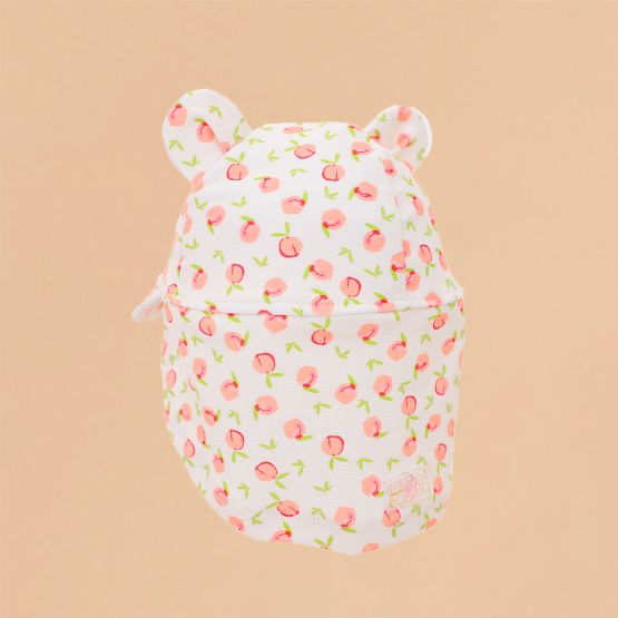 Baby Sunhat in Peach Print