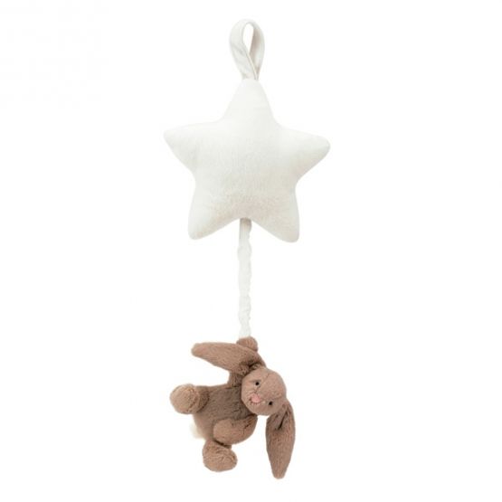 Bashful Beige Bunny Star Musical Pull by Jellycat