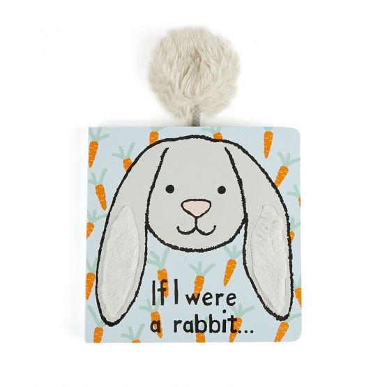 If I Were A Rabbit Board Book (Silver) by Jellycat