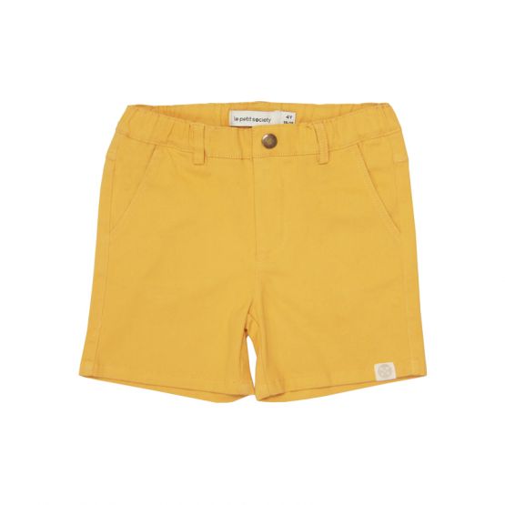 Boys Signature Bermuda Shorts in Mustard Yellow