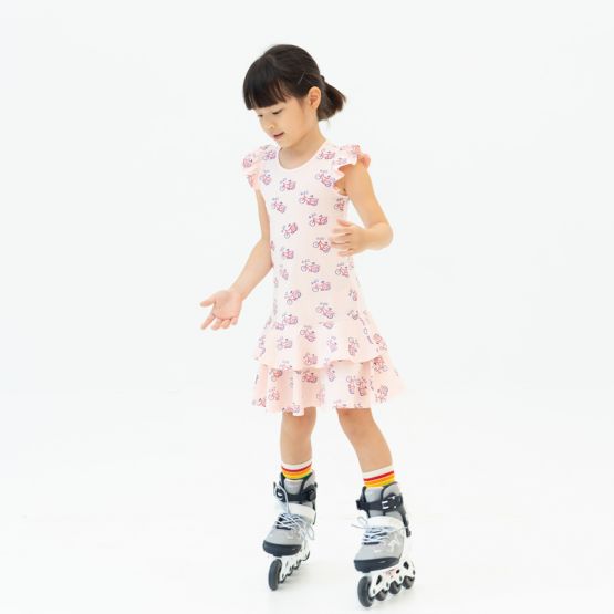 Made For Play - Girls Skater Dress in Bike Print