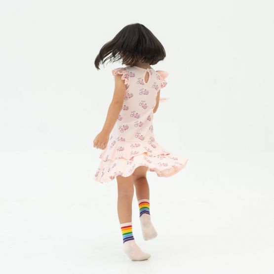 Made For Play - Girls Skater Dress in Bike Print