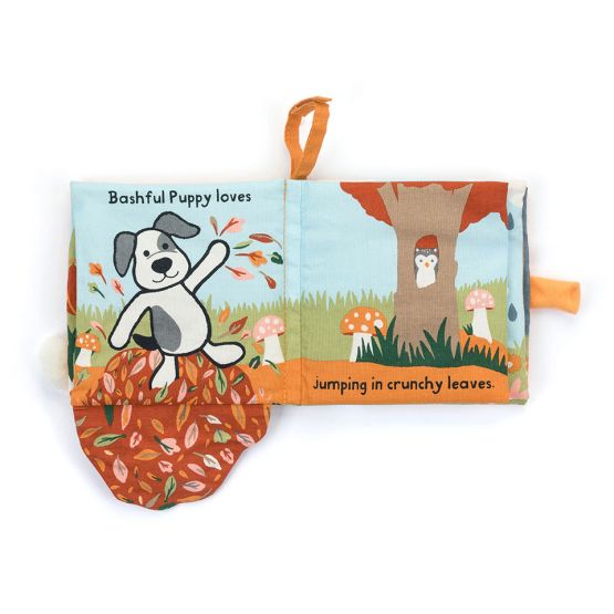 Bashful Puppy Loves You Book by Jellycat