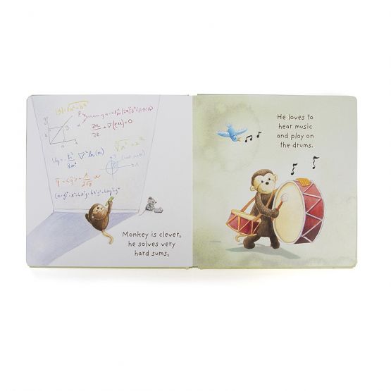I Know A Monkey Book by Jellycat