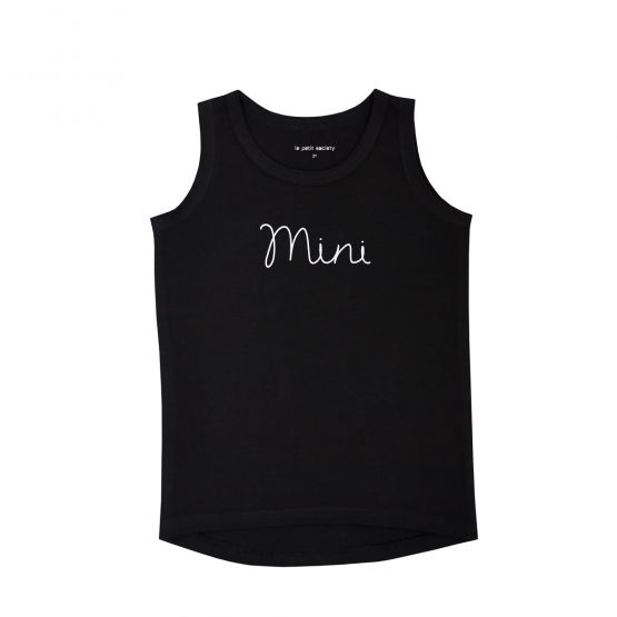 Family Tees - Mini Kids Tank in Black