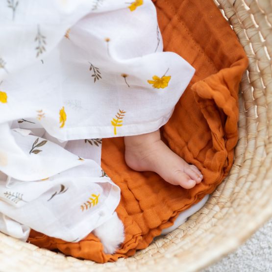 Keepsake Baby Blanket in Caramel (Personalisable)