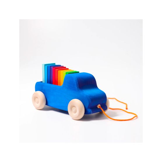 Blue Truck Pull Toy by GRIMM'S