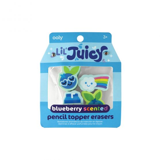 Lil' Juicy Scented Pencil Topper Erasers - Blueberry by OOLY