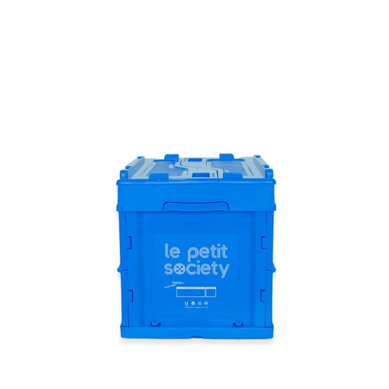 Collapsible Storage Crate (Small) - Bright Blue