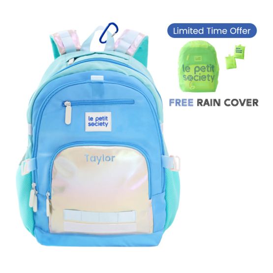 LPS Double Pocket Backpack - Blue/Silver