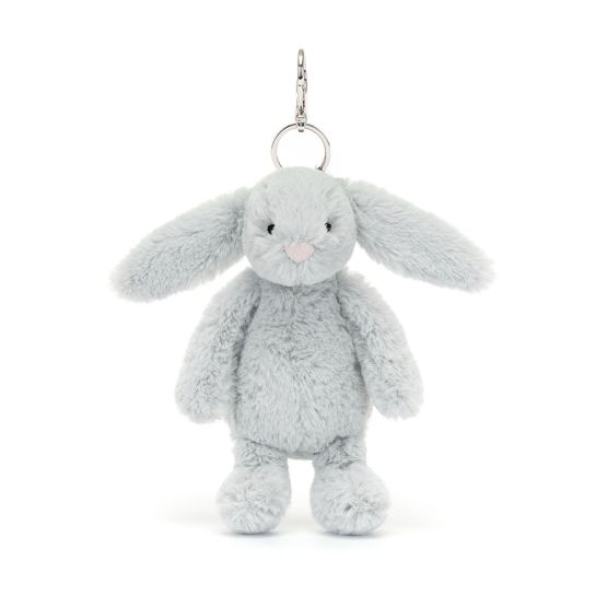 Bashful Silver Bunny Bag Charm by Jellycat