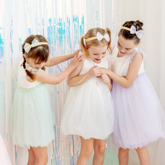 Flower Girl Series - Bubble Dress in White