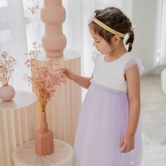 Flower Girl Series - Bubble Dress in Lilac