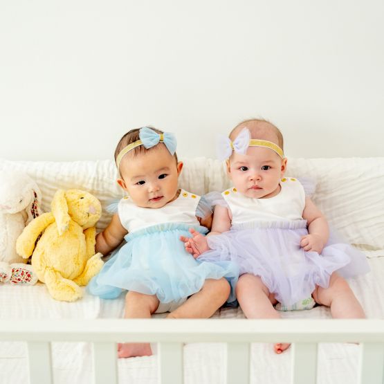 Flower Girl Series - Baby Bubble Dress in Blue