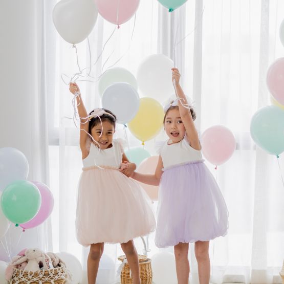 Flower Girl Series - Bubble Dress in Soft Pink
