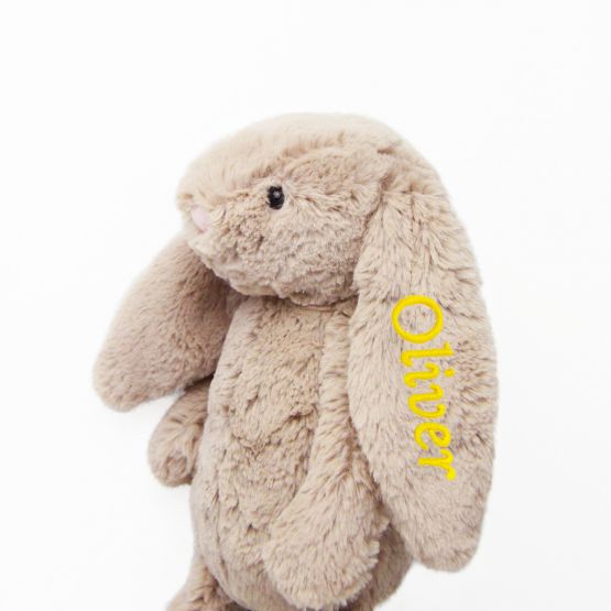 Personalisable Bashful Beige Bunny by Jellycat