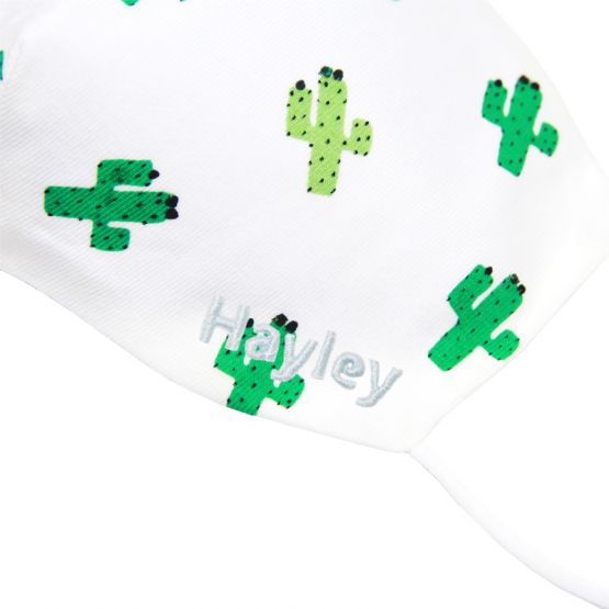 Personalisable Reusable Kids & Adult Mask in Cactus Print 